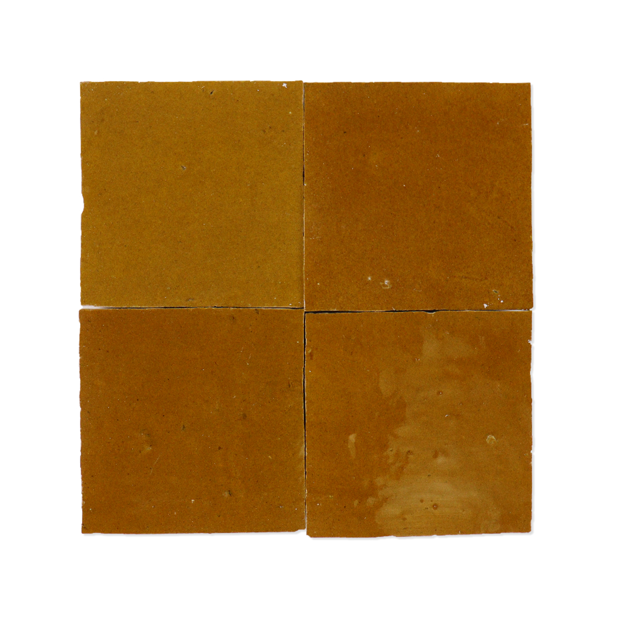 Handmade Moroccan Zellige 4x4 Cognac Brown Terracotta Tile