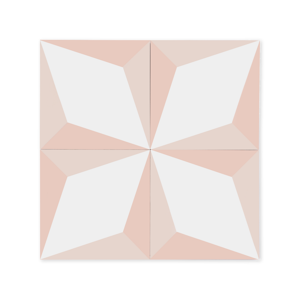 Grande Cubes Pink Cement Tile