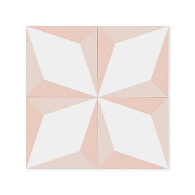 Grande Cubes Pink Cement Tile
