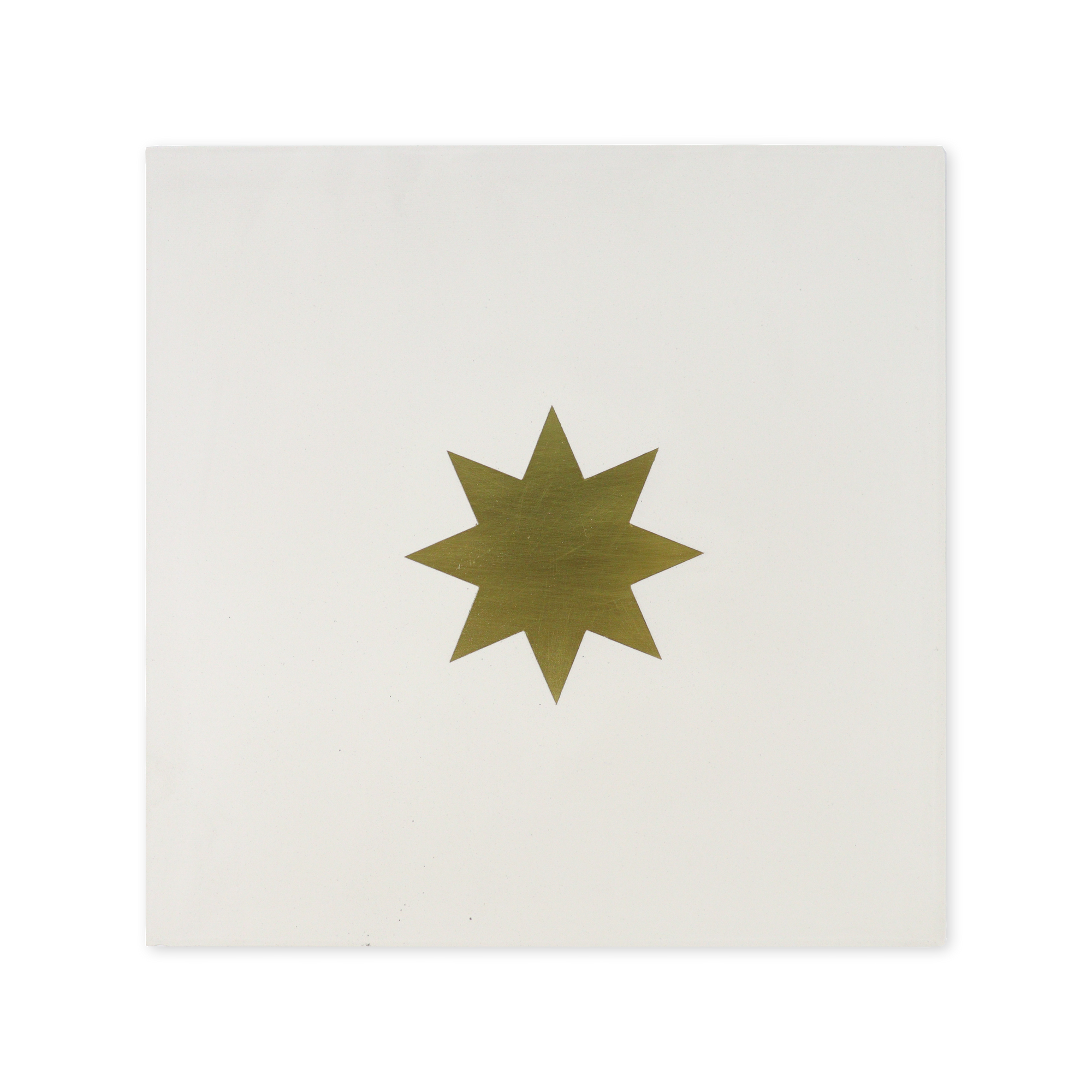 Queen® Cement Tile with Brass Inlay