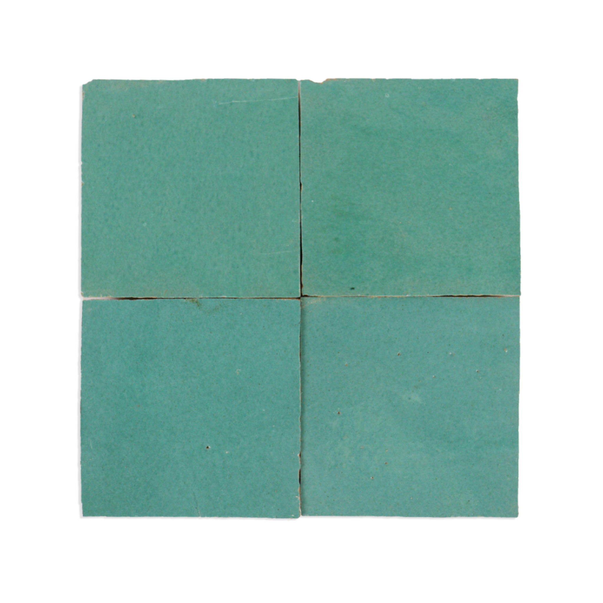 Handmade Moroccan Zellige 4x4 Santorini Green Terracotta Tile