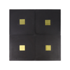Spirito® Black Cement Tile with Brass Inlay