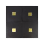 Spirito® Black Cement Tile with Brass Inlay