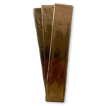 Handmade 2x10 Gold Glossy Undulated Subway Tile