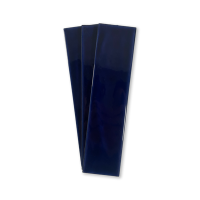 Handmade Brick 2x8 Oxford Blue Glossy Subway Tile