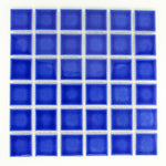 2x2 Electric Blue Pool Mosaic Tile