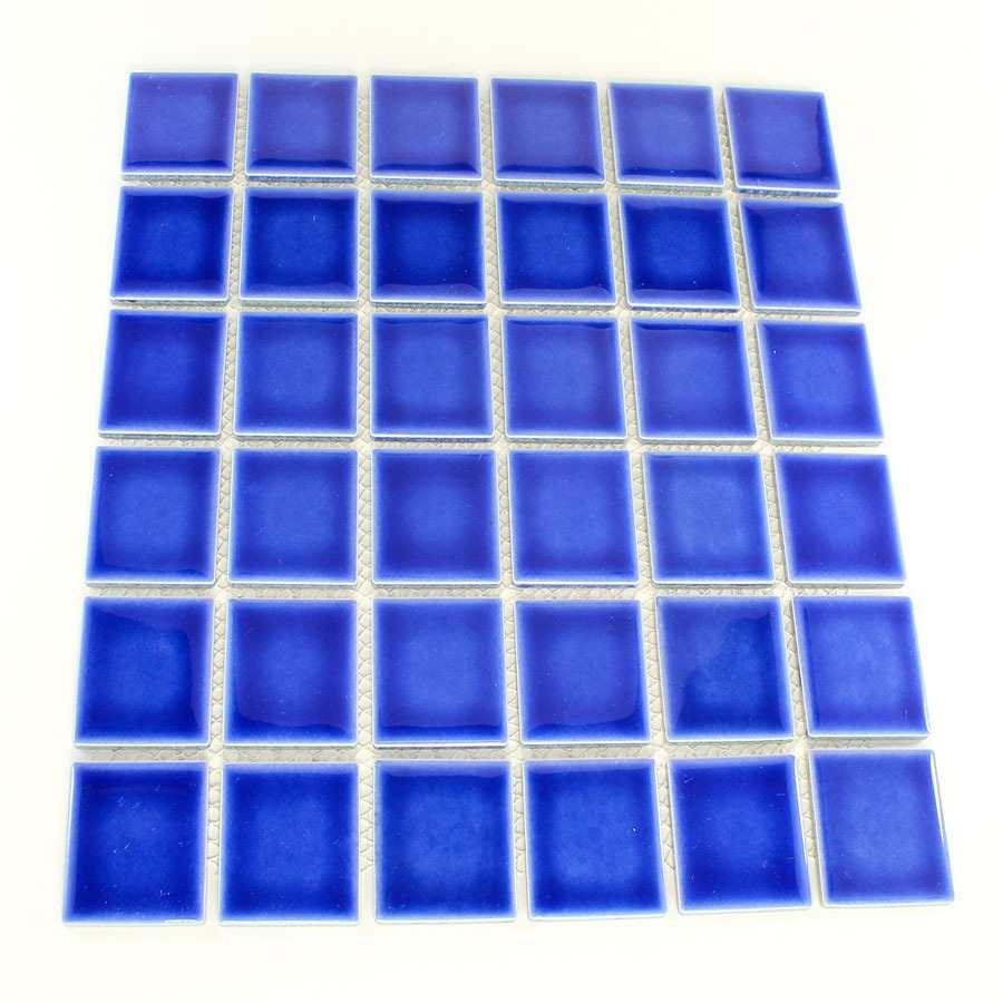 2x2 Electric Blue Pool Mosaic Tile
