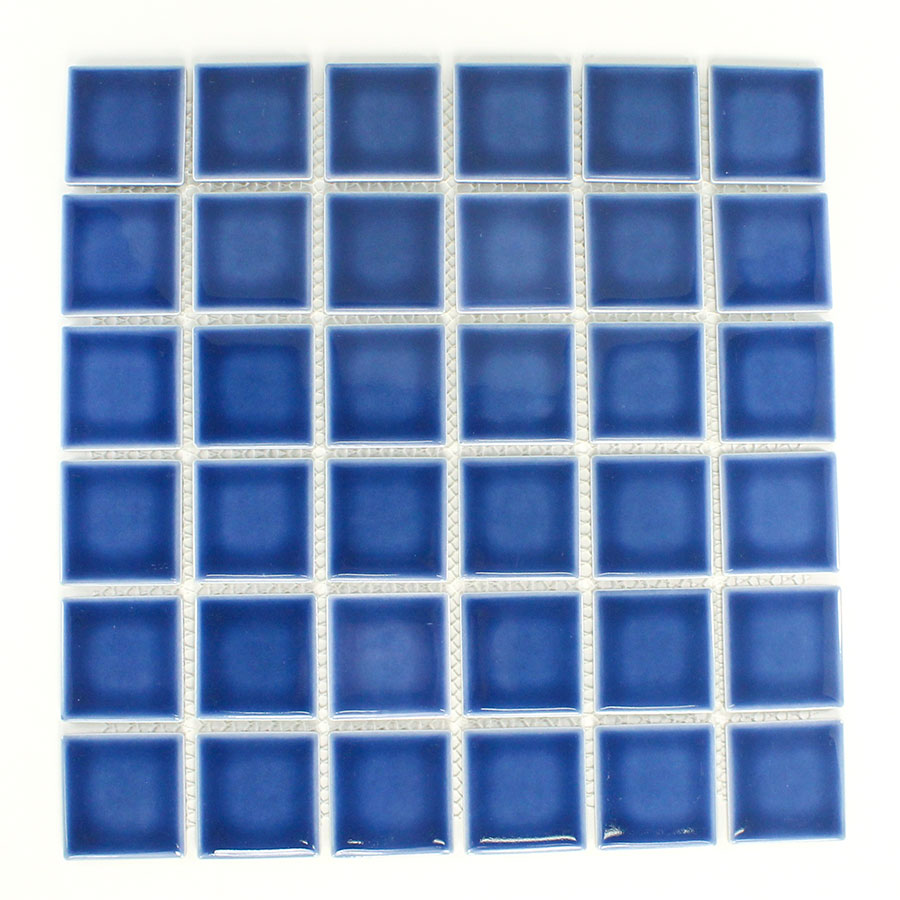 2x2 Navy Blue Pool Mosaic Tile
