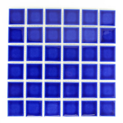 2x2 Royal Blue Pool Mosaic Tile