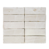 Handmade Moroccan Zellige 2x6 Off White Terracotta Tile