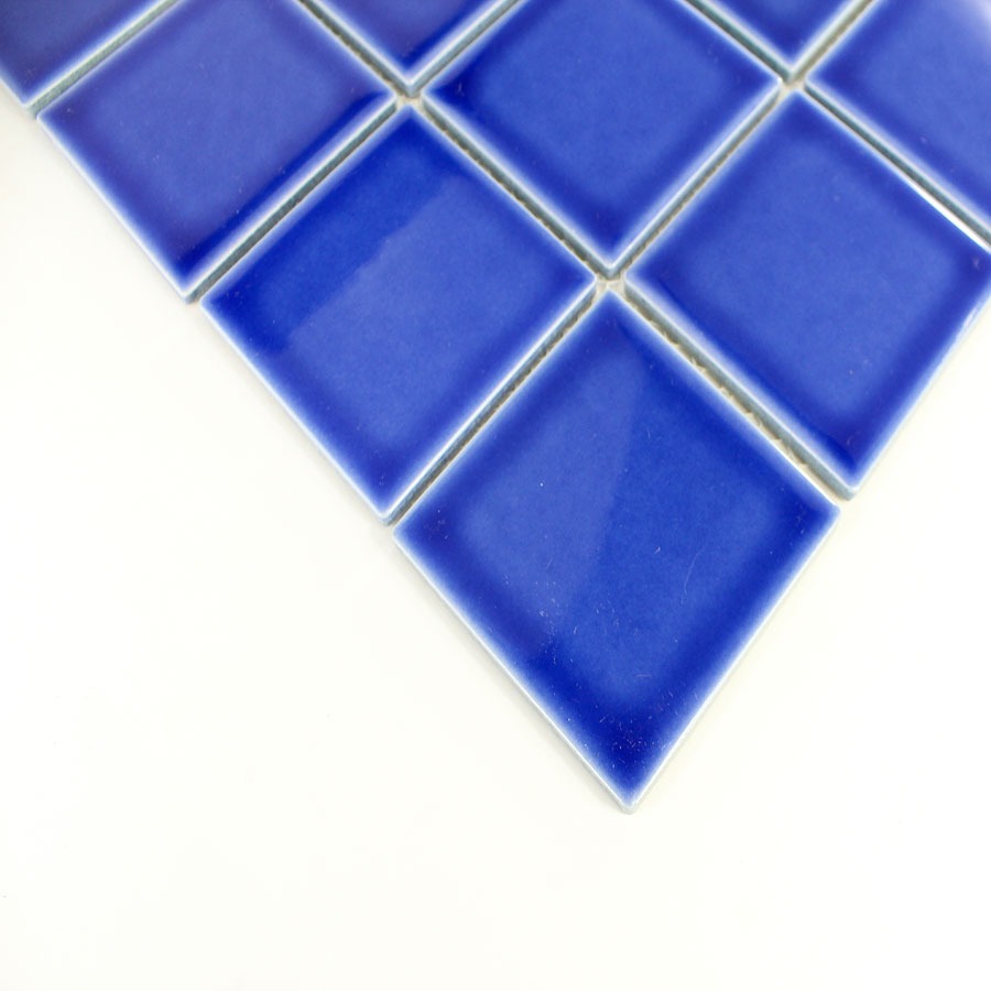 3x3 Electric Blue Pool Mosaic Tile