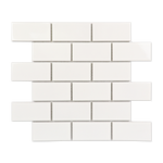 2x4 White Brick Mosaic Tile