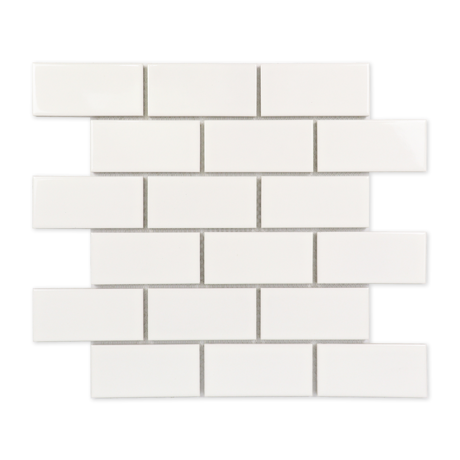 2x4 White Brick Mosaic Tile