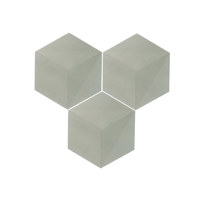 3D Grey Hexagon Cement Tile