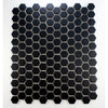 1" Matte Black Hexagon