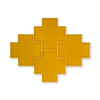 Puzzle Plus 6x6 Mustard Yellow Glossy Subway Tile