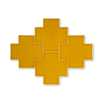 Puzzle Plus 6x6 Mustard Yellow Glossy Subway Tile