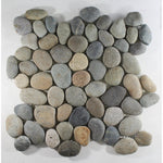 Earth Color Random Size Pebble Stone Mosaic