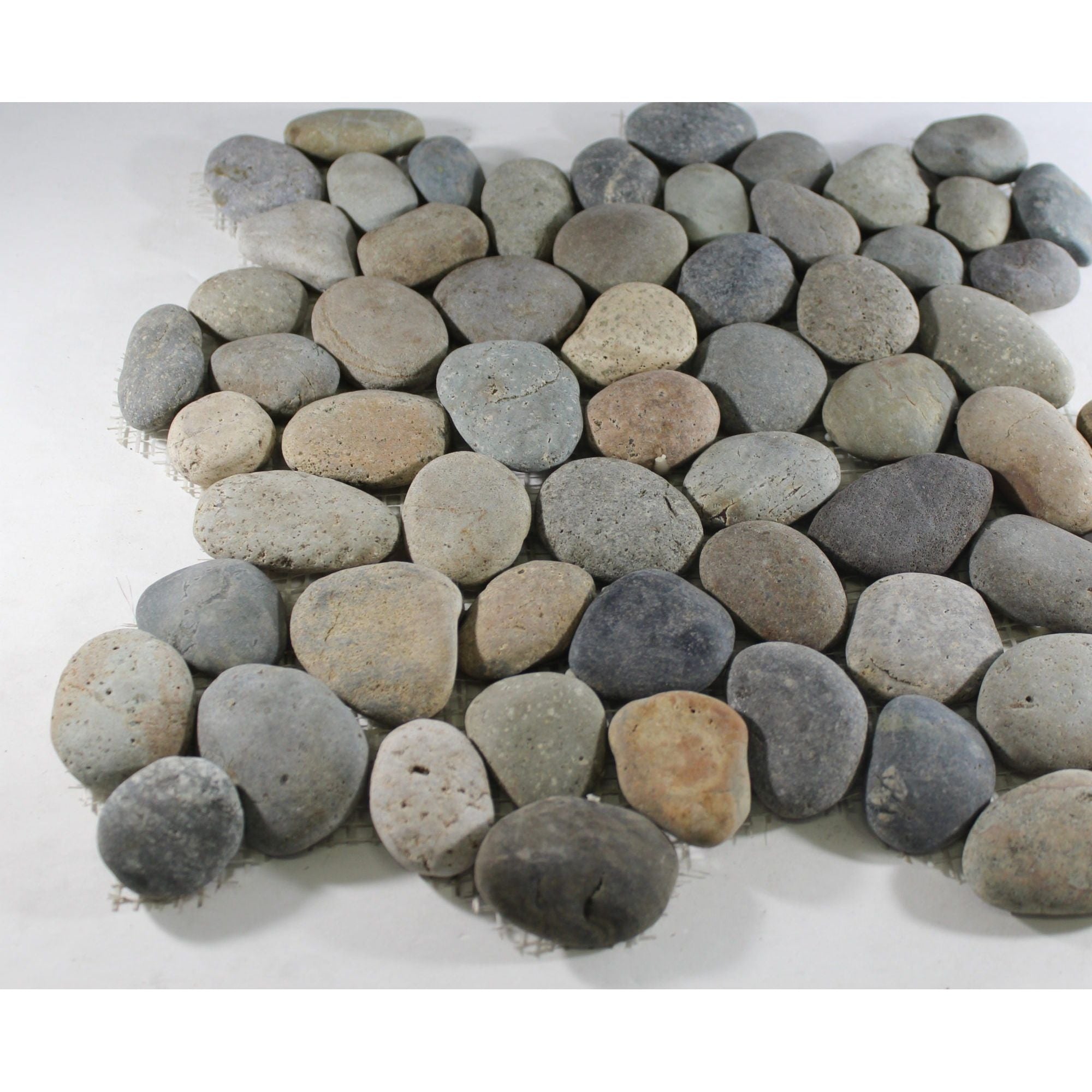 Earth Color Random Size Pebble Stone Mosaic