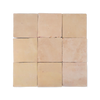 Handmade Moroccan Zellige 4x4 Unglazed Natural Terracotta Tile