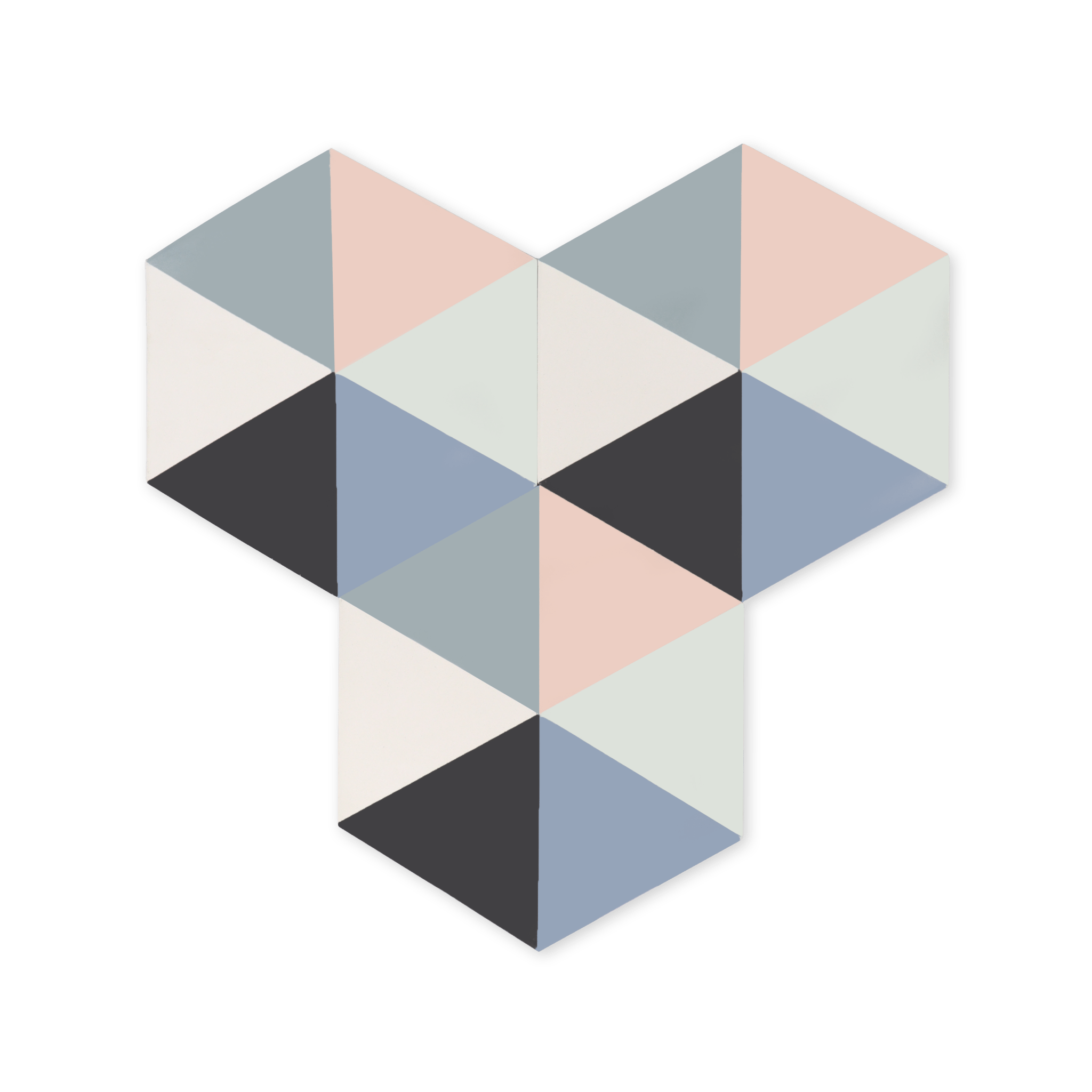 Carousel - I Hexagon Cement Tile - Cemento Collection