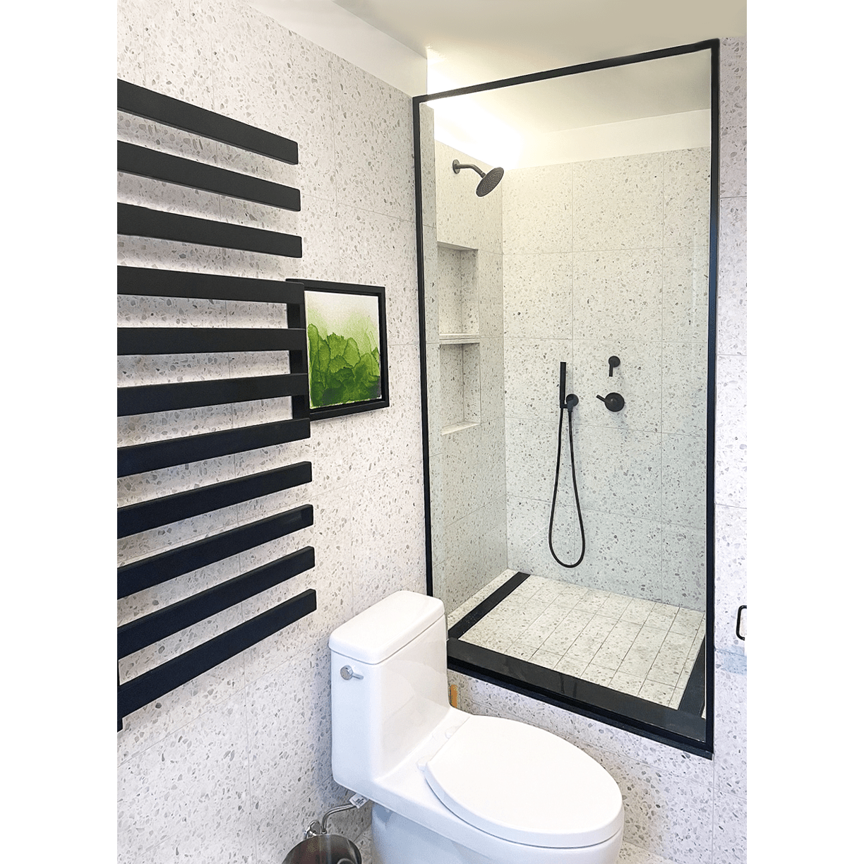 Elba Ice White 16x16 Terrazzo Tile - Cemento Collection