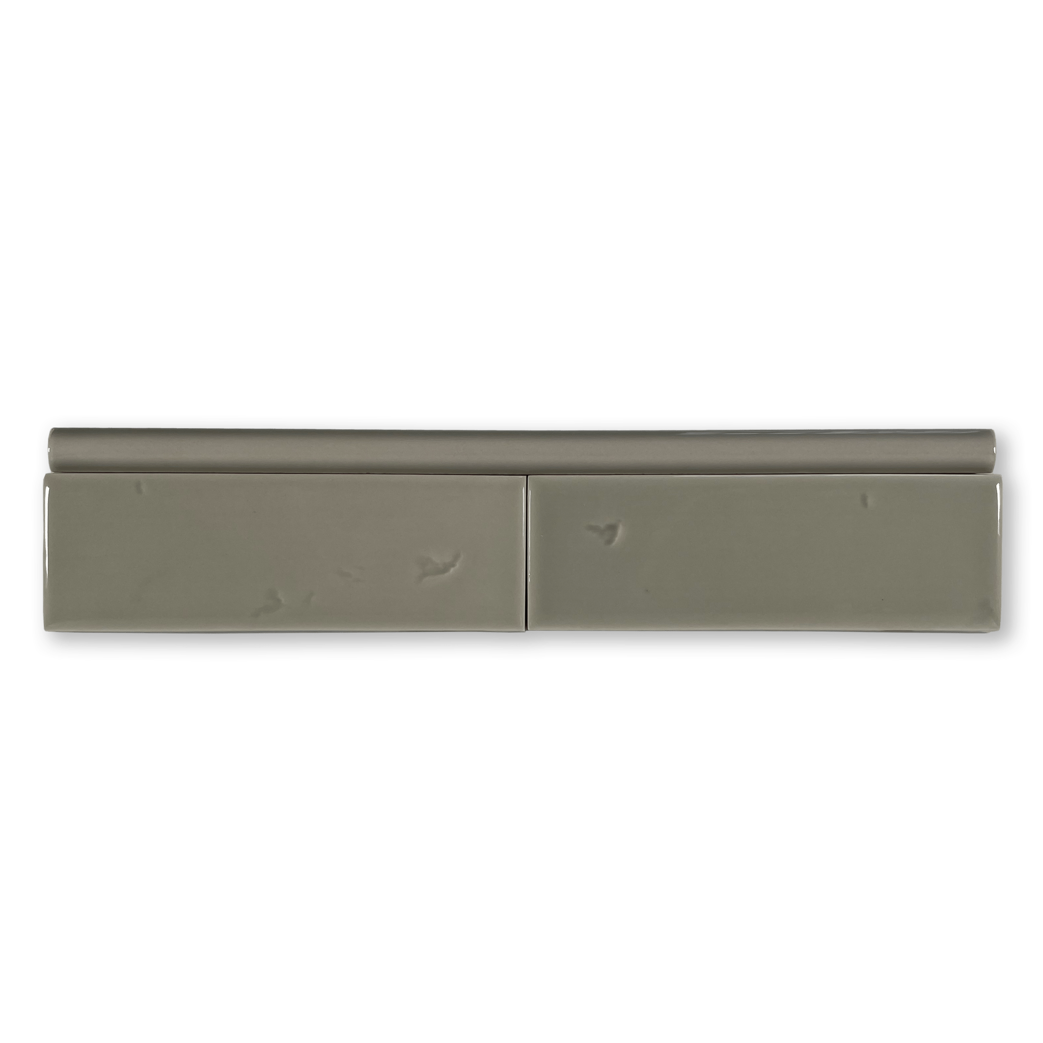 Extruded Glossy Sage Green Pencil - 1⁄2X12 - Cemento Collection