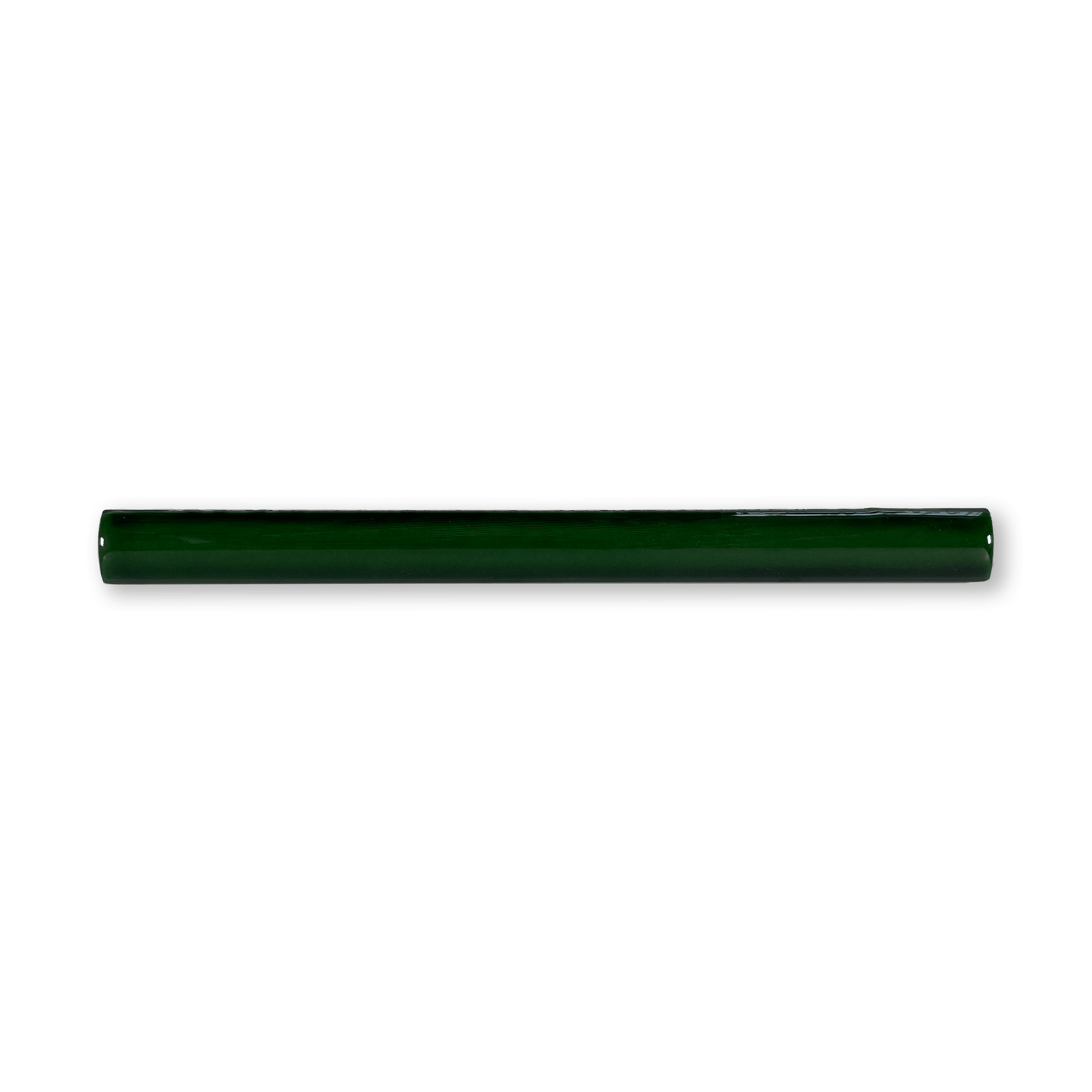 Handmade 1/2x8 Emerald Green Glossy Pencil Trim - Cemento Collection