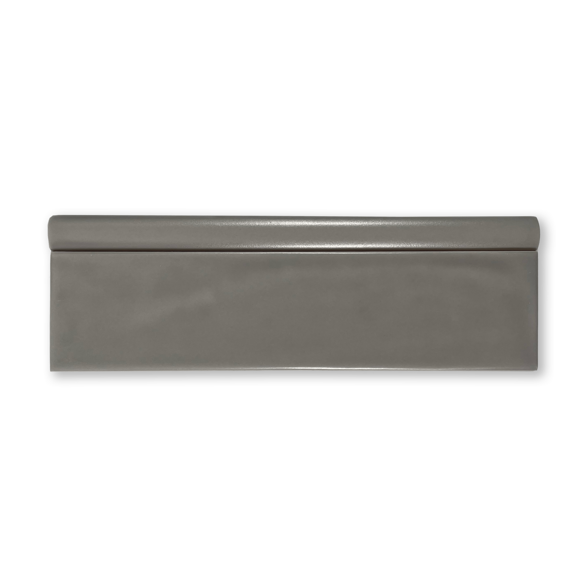 Handmade 1/2x8 Grey Matte Pencil Trim - Cemento Collection