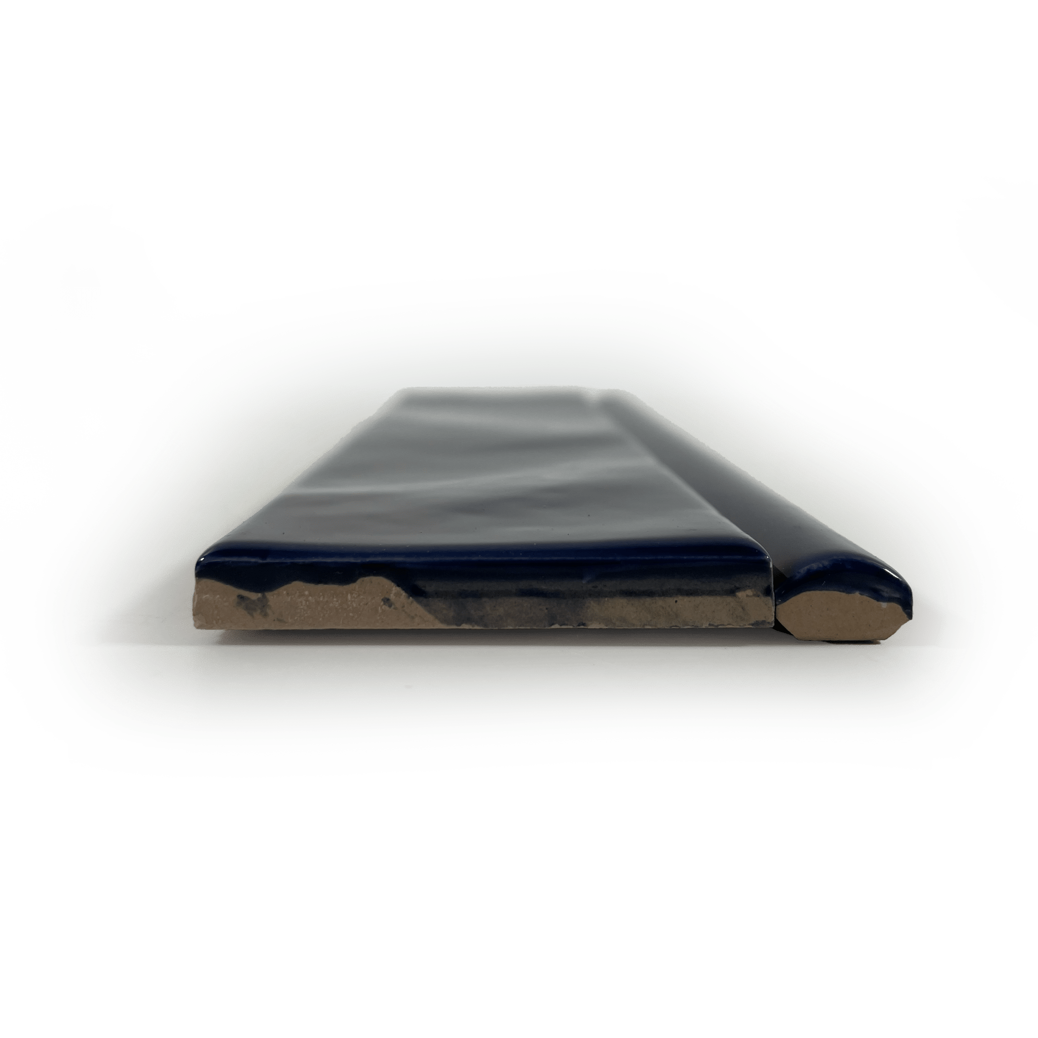 Handmade 1/2X8 Oxford Blue Glossy Pencil - Cemento Collection