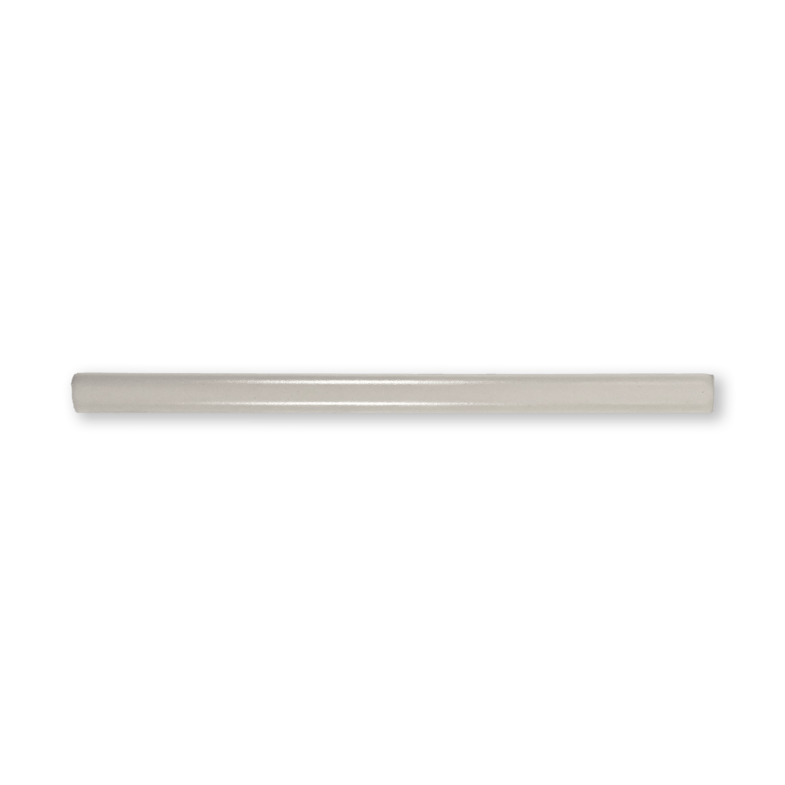 Handmade 1/2X8 White Flat Matte Pencil - Cemento Collection
