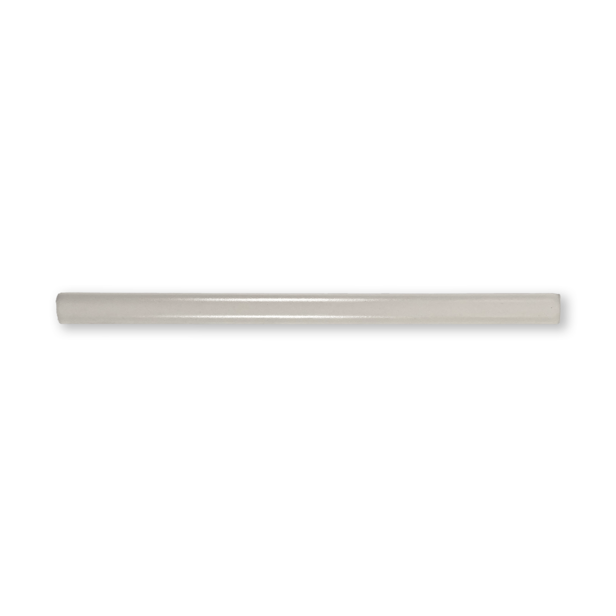 Handmade 1/2X8 White Flat Matte Pencil - Cemento Collection