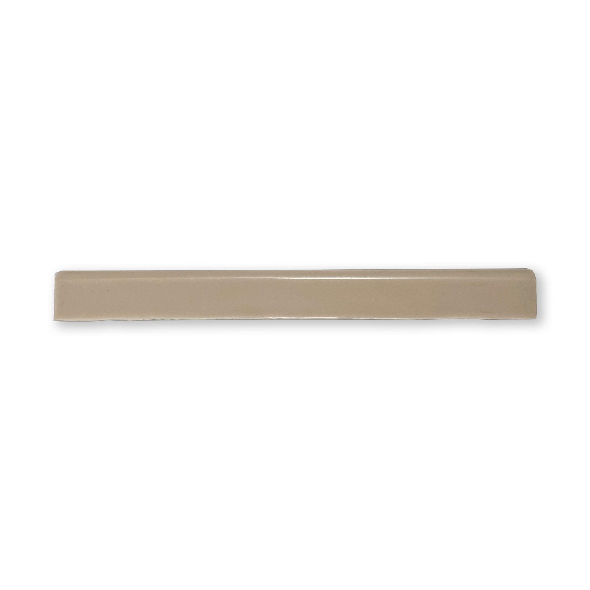 Handmade 3/4x10 Sand Matte Bullnose Pencil Trim - Cemento Collection