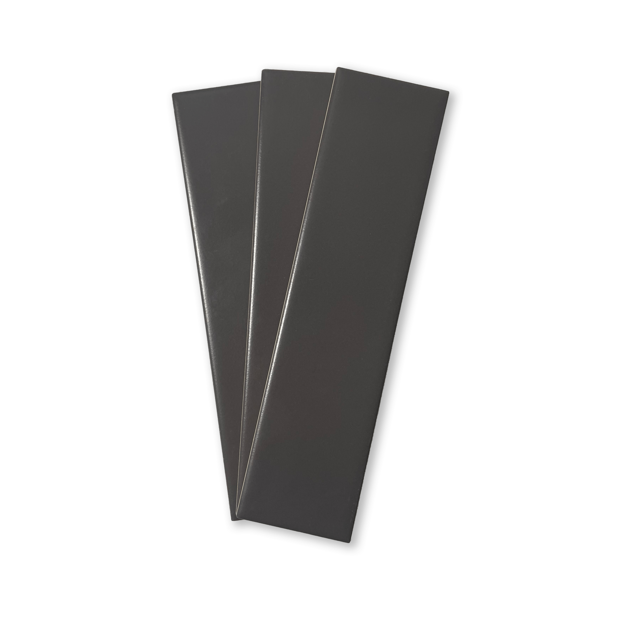 Handmade Brick 2x8 Charcoal Grey Matte Subway Tile - Cemento Collection