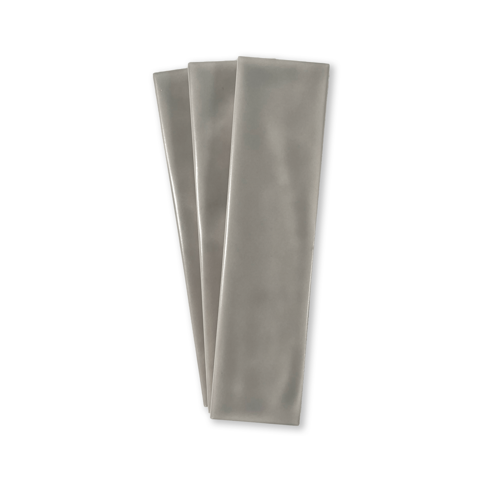Handmade Brick 2x8 Grey Matte Undulated Subway Tile - Cemento Collection