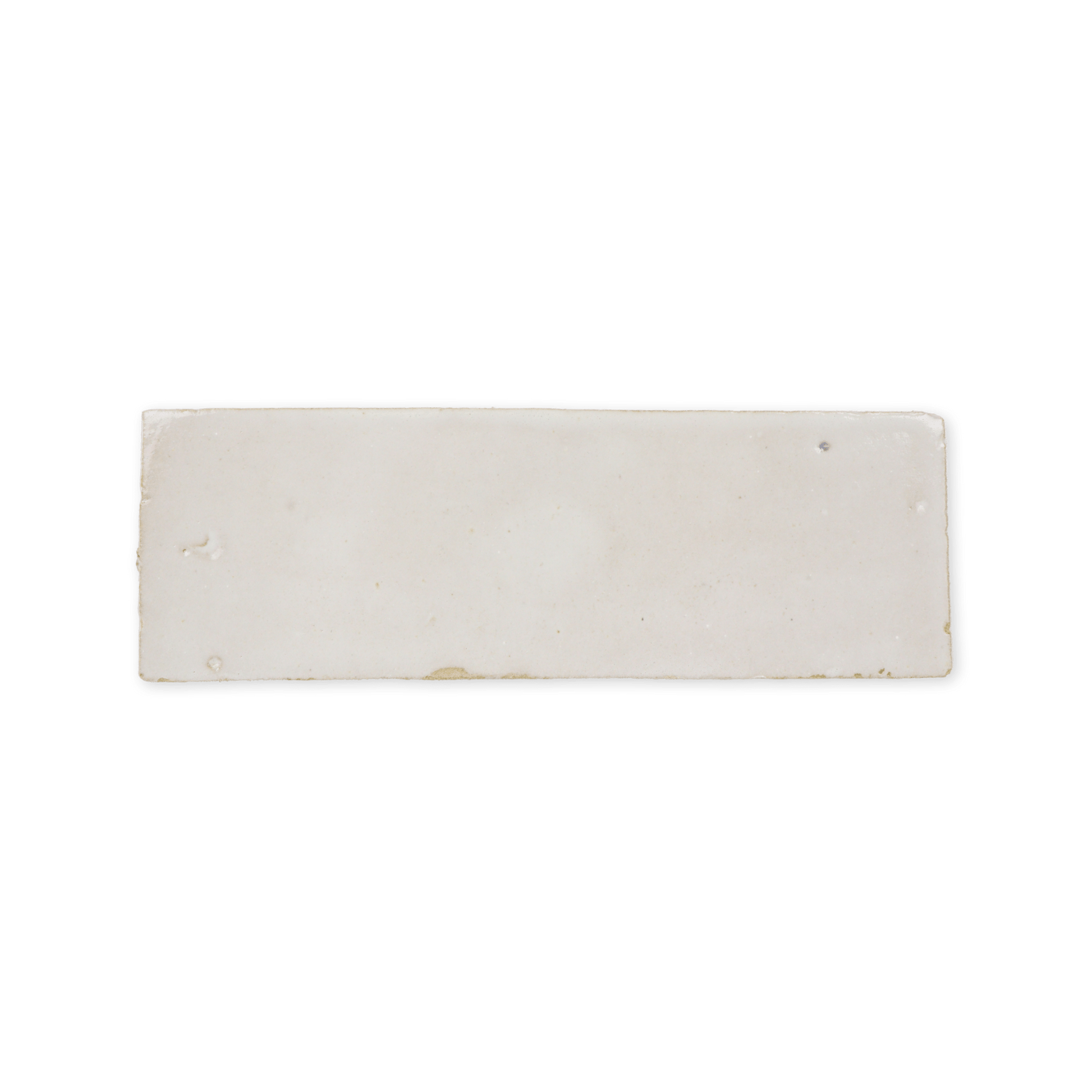 Handmade Moroccan Zellige 2x6 Off White Terracotta Tile - Cemento Collection