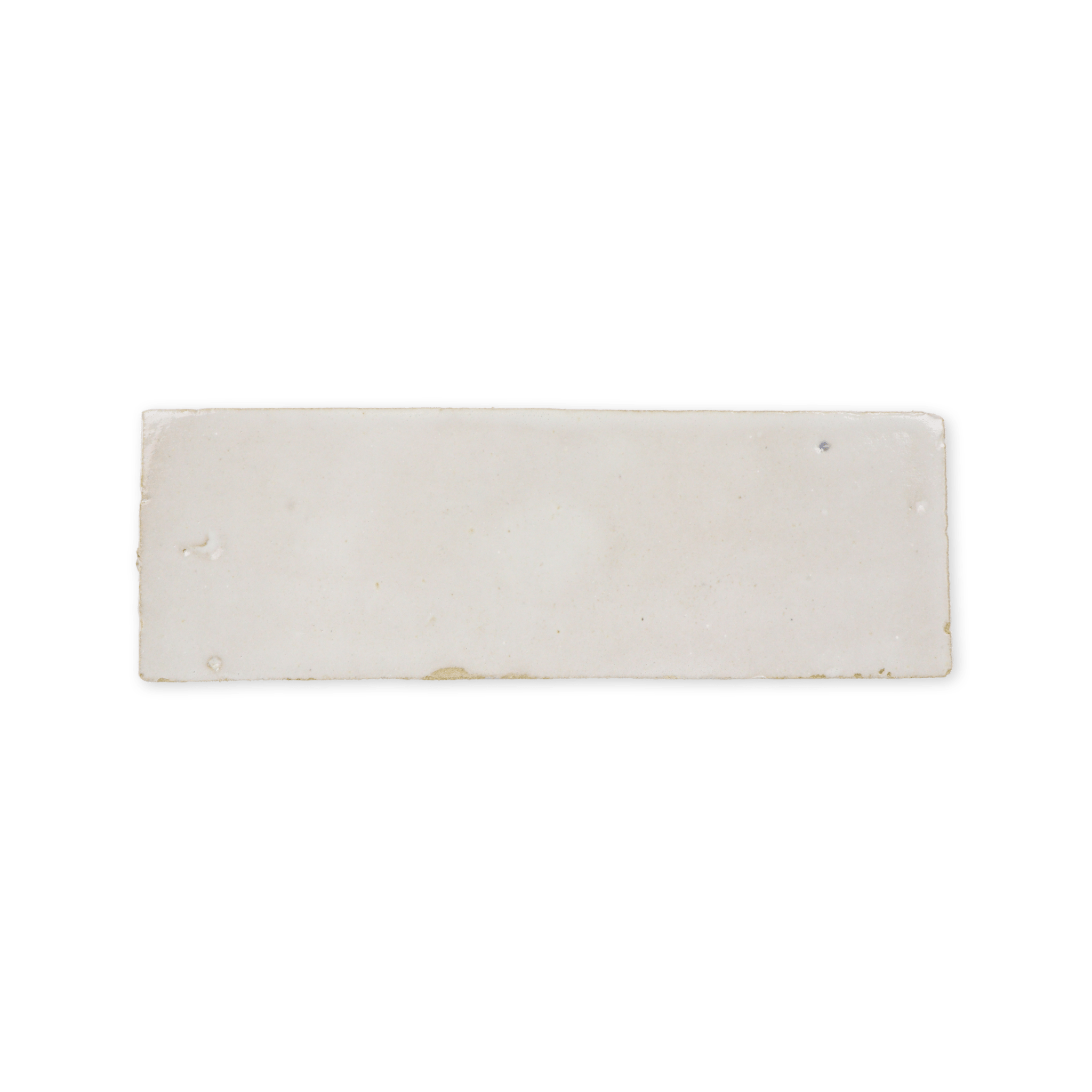 Handmade Moroccan Zellige 2x6 Off White Terracotta Tile - Cemento Collection