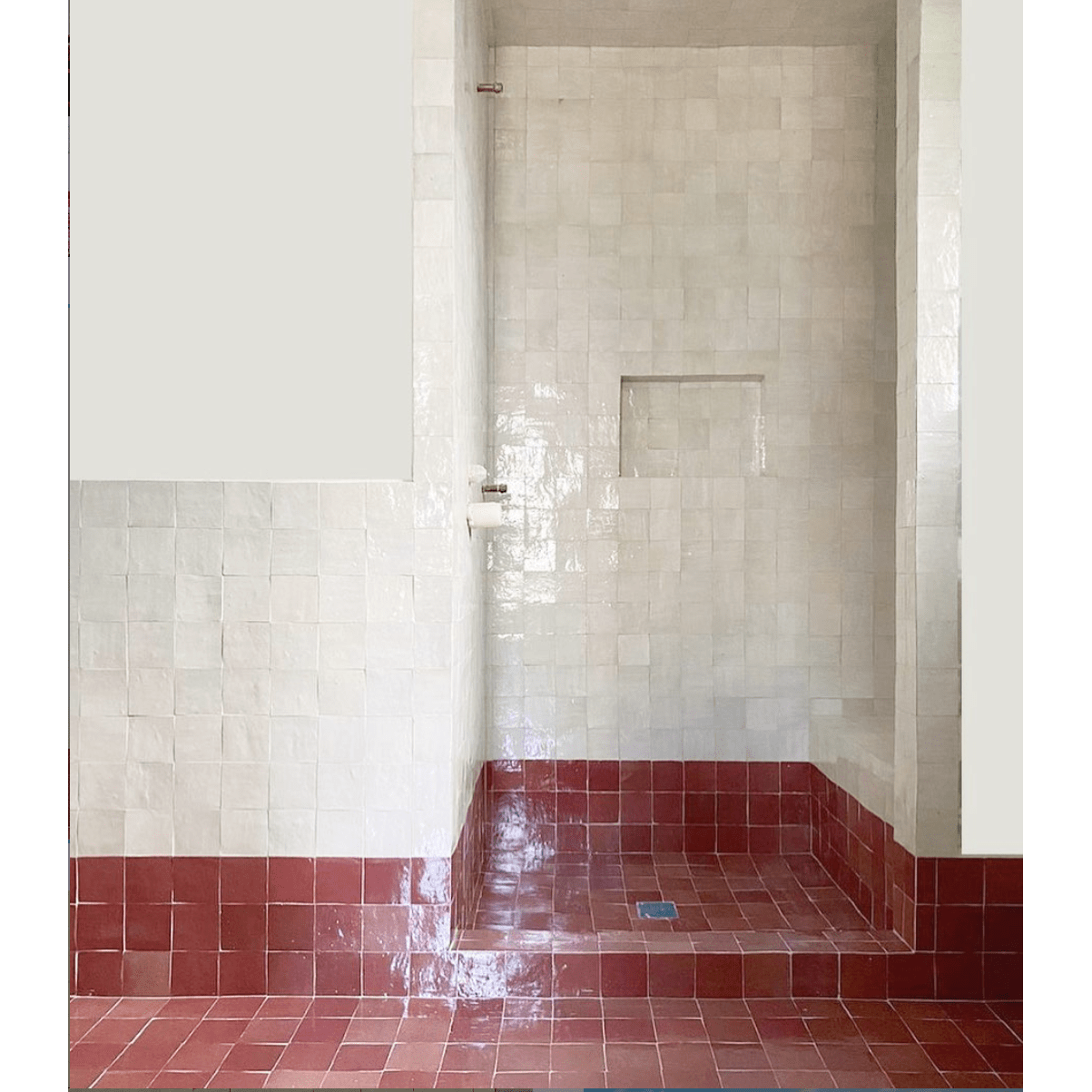 Handmade Moroccan Zellige 4x4 Cabernet Red Terracotta Tile - Cemento Collection