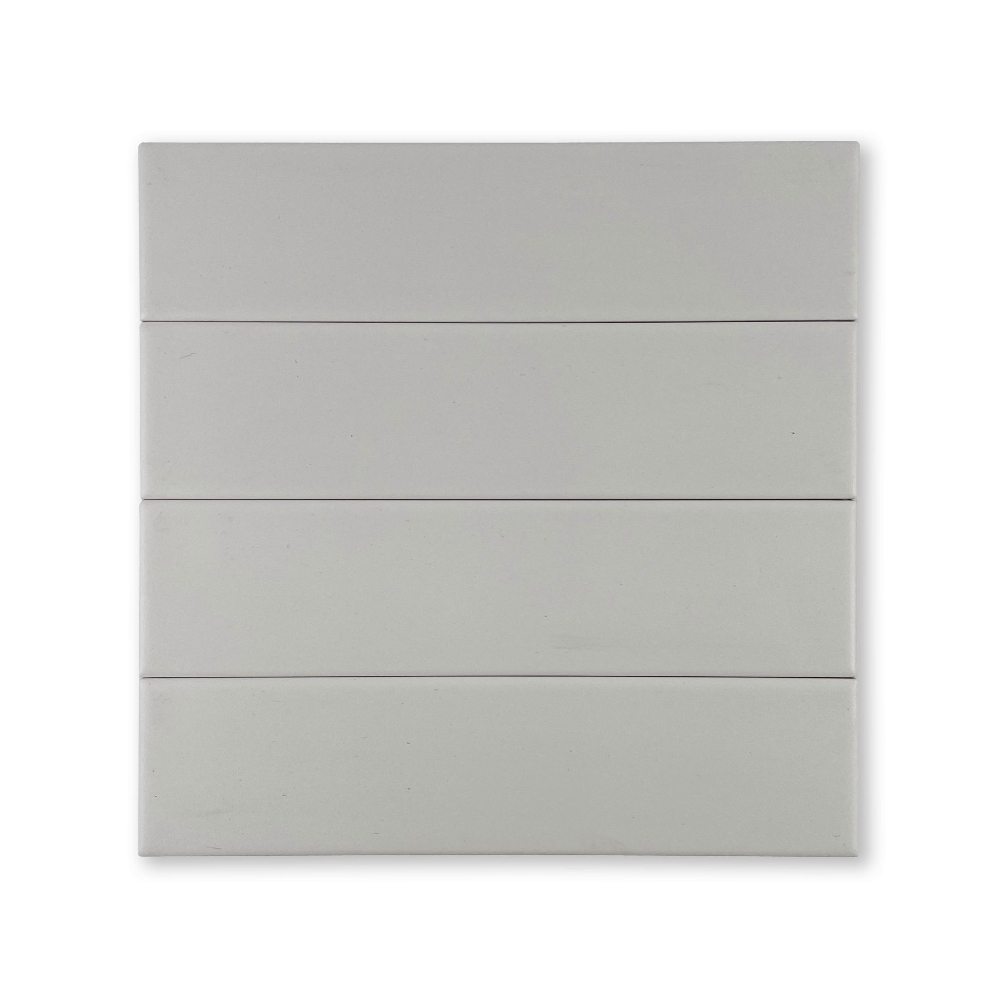 Manhattan Brick 2.5x10 Dust Grey Matte Porcelain Tile - Cemento Collection