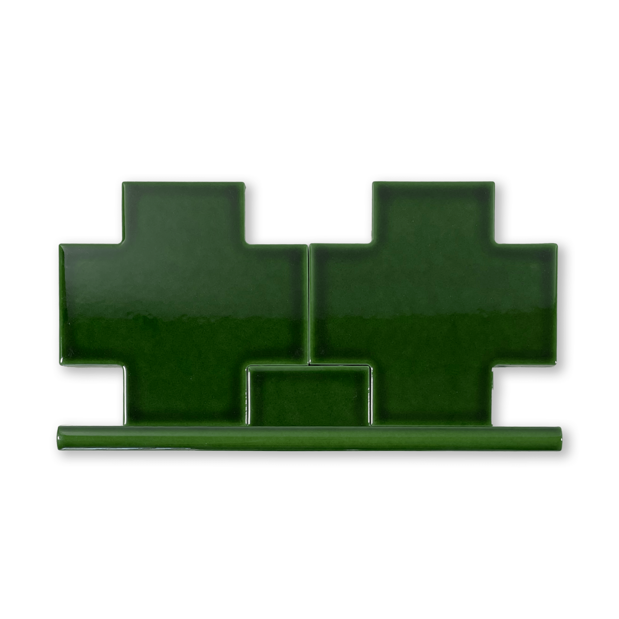 Puzzle Plus Emerald Green Glossy Pencil - 1⁄2X12 - Cemento Collection