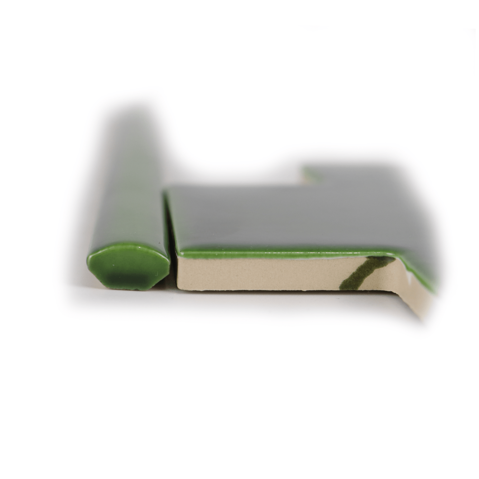 Puzzle Plus Emerald Green Glossy Pencil - 1⁄2X12 - Cemento Collection