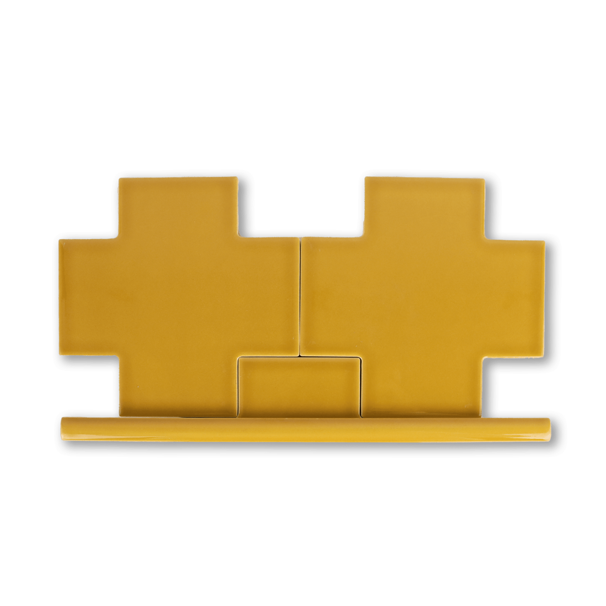 Puzzle Plus Mustard Yellow Glossy Pencil - 1⁄2X12 - Cemento Collection