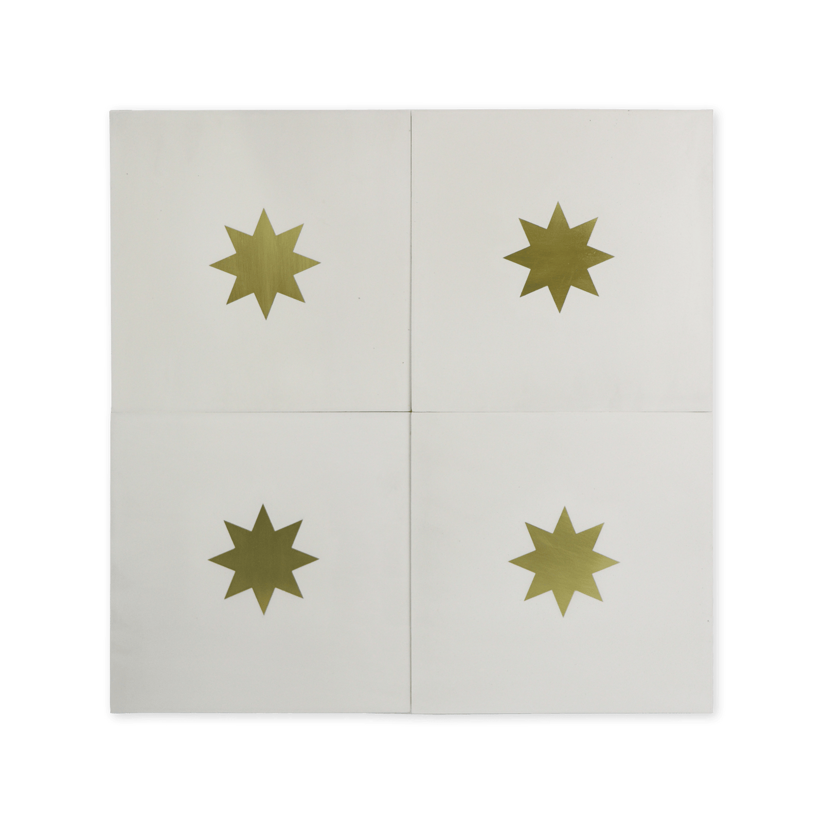 Queen® Cement Tile with Brass Inlay - Cemento Collection
