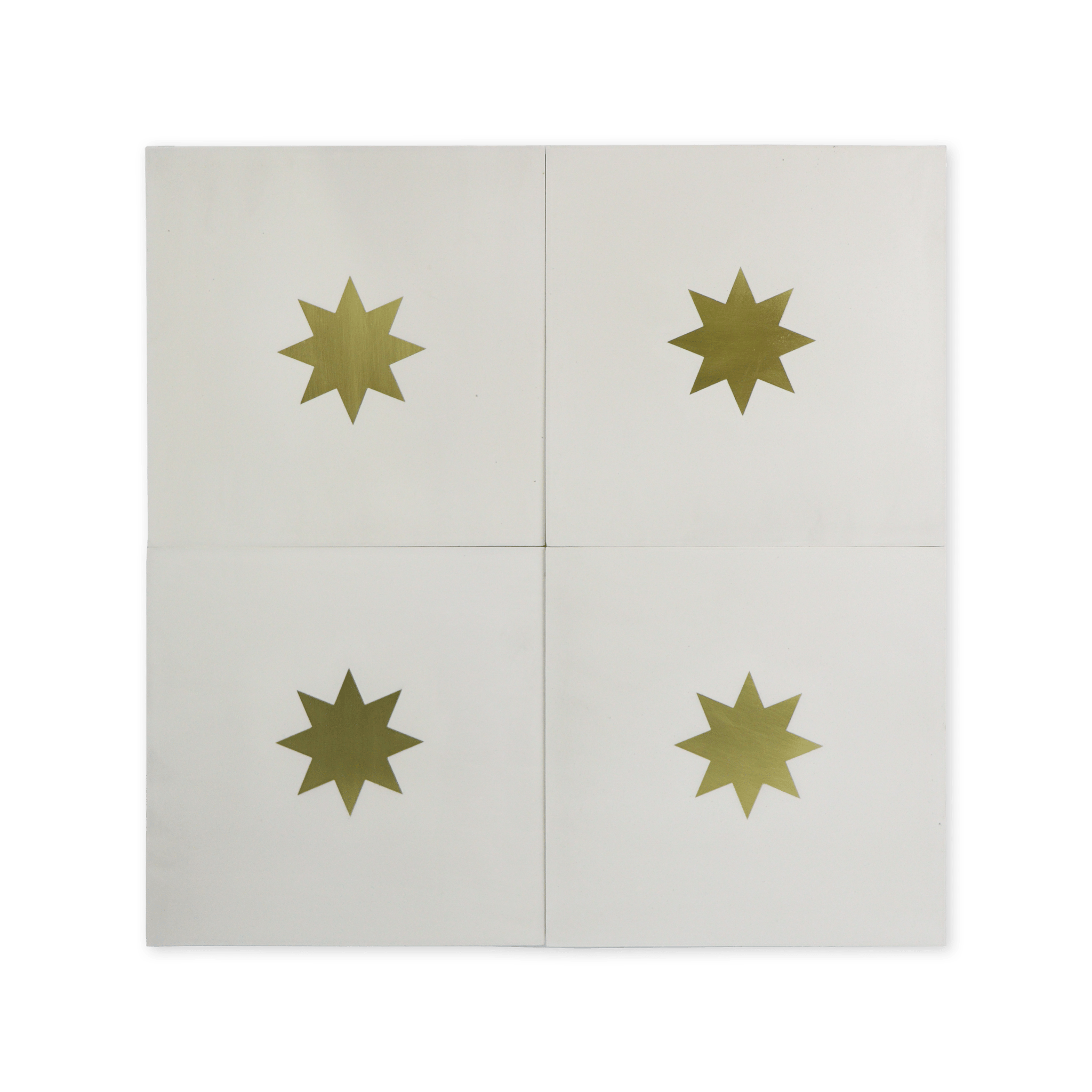 Queen® Cement Tile with Brass Inlay - Cemento Collection