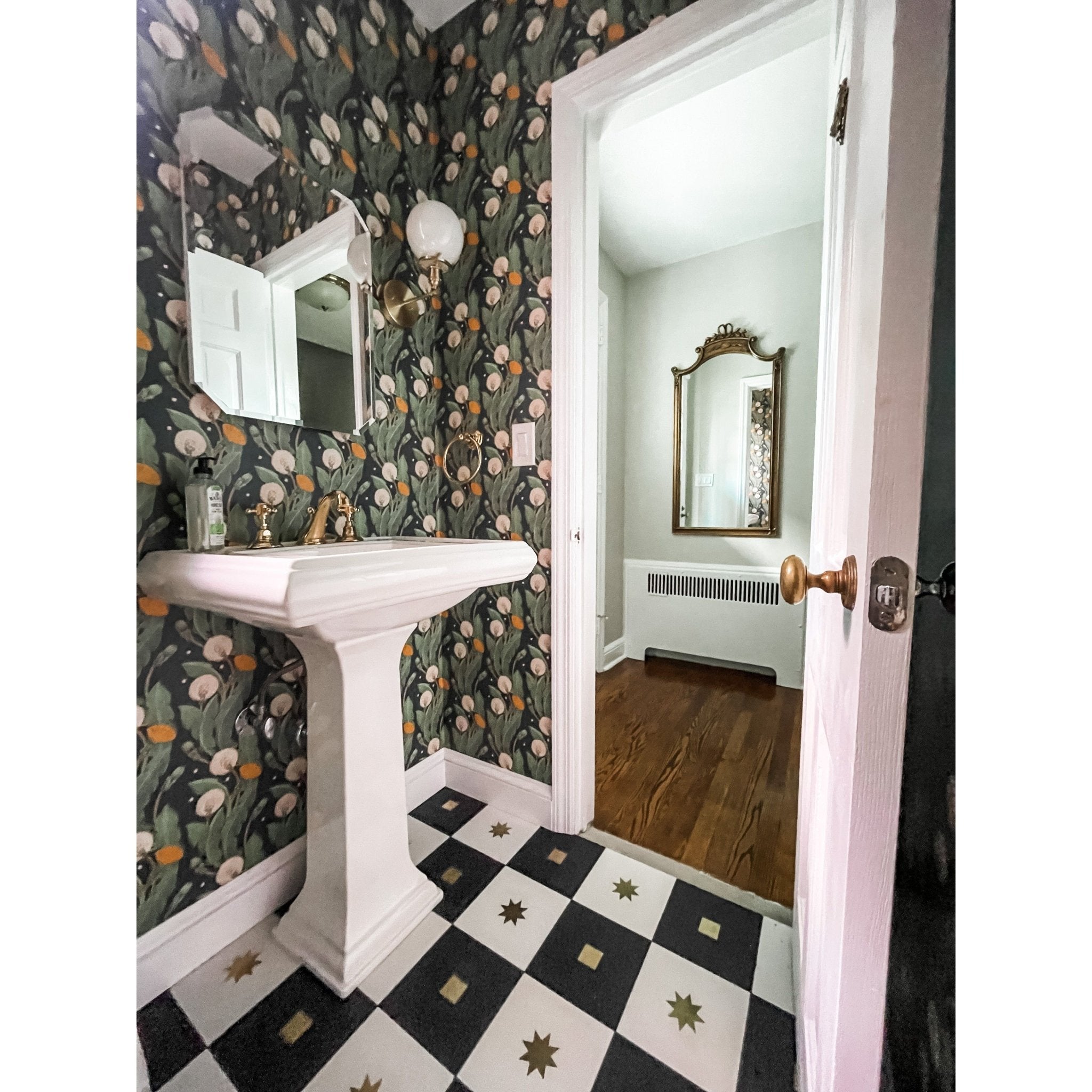 Queen® Cement Tile with Brass Inlay - Cemento Collection