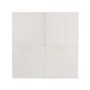 Solid White Cement Tile - Cemento Collection