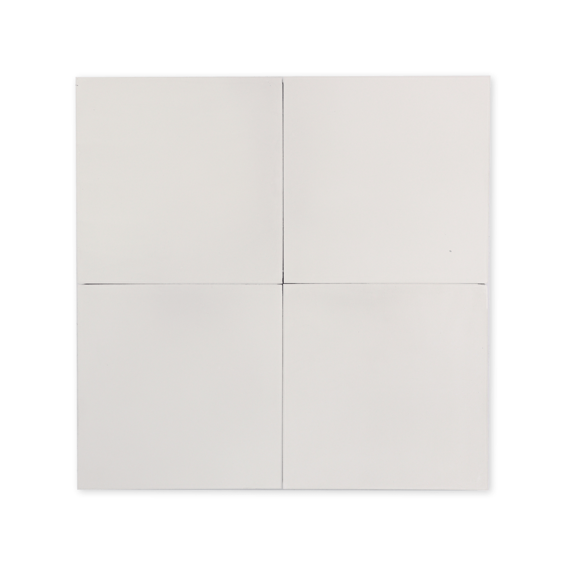 Solid White Cement Tile - Cemento Collection