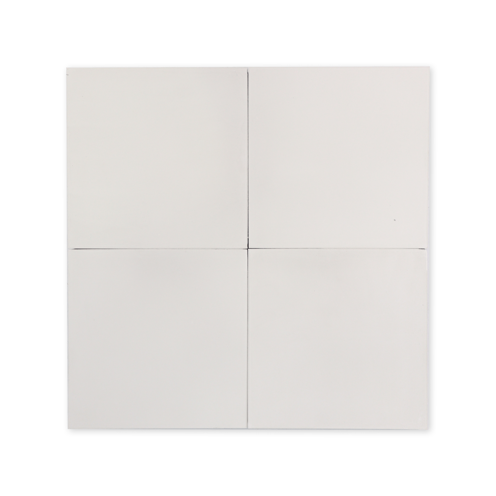 Solid White Cement Tile - Cemento Collection