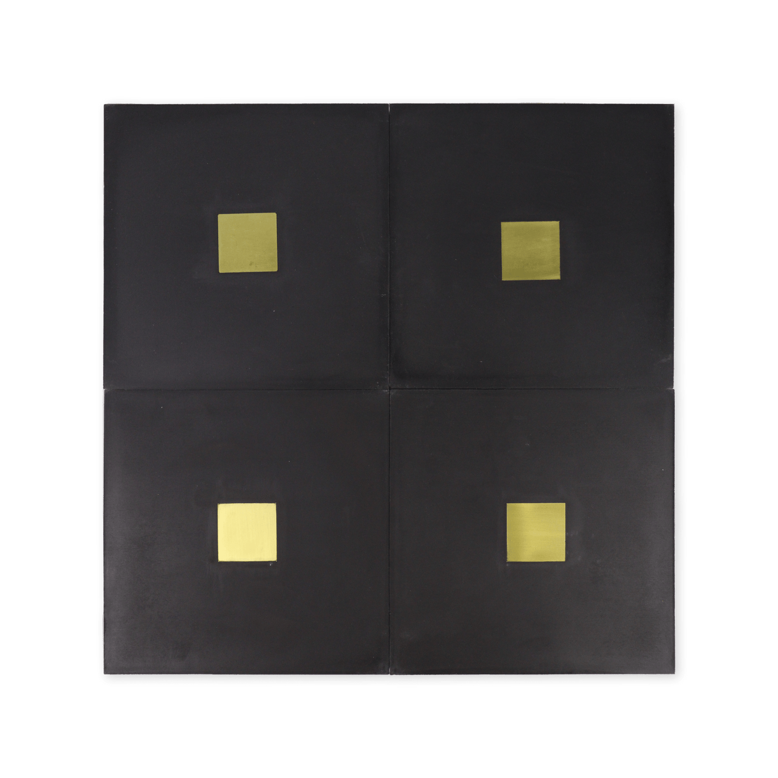 Spirito® Black Cement Tile with Brass Inlay - Cemento Collection