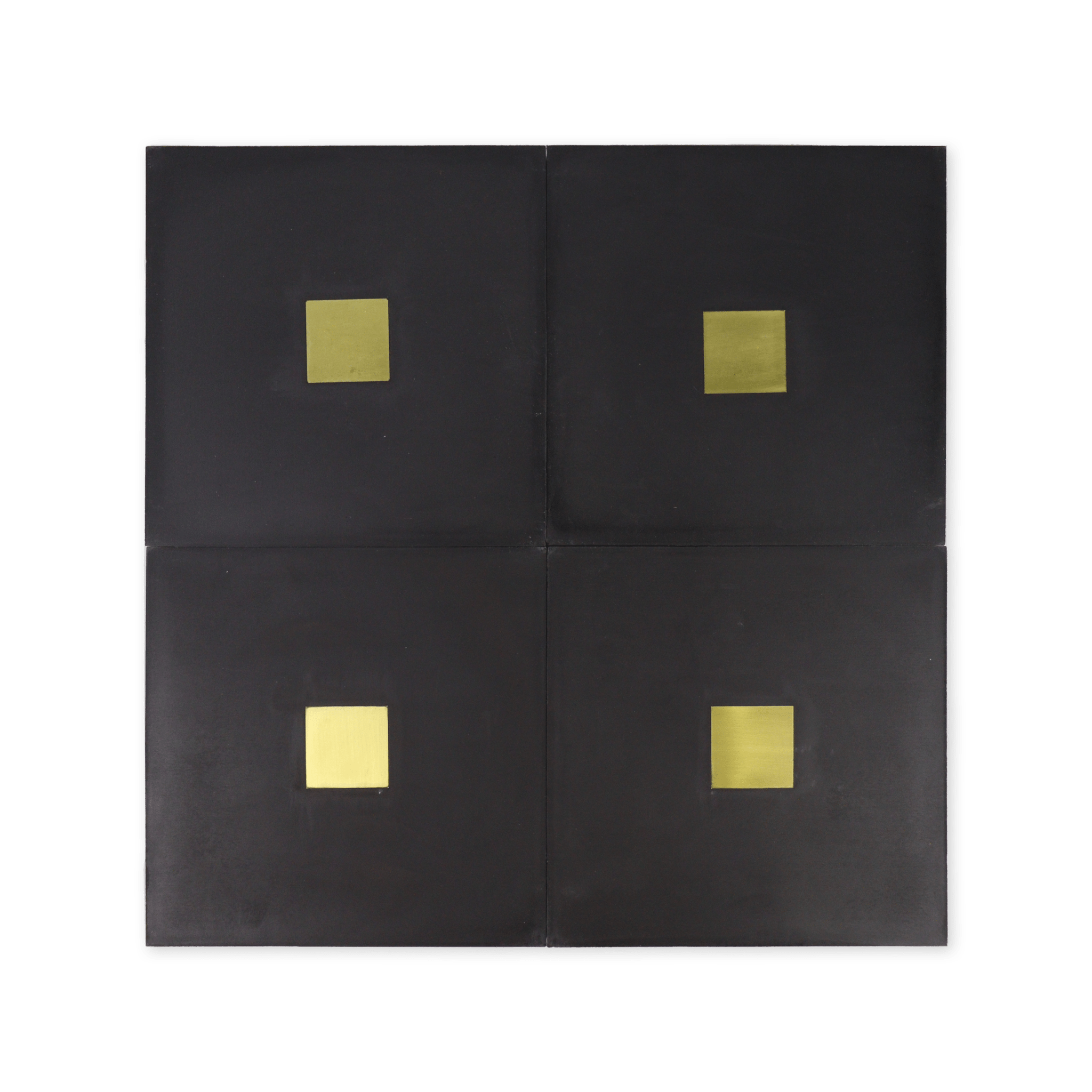 Spirito® Black Cement Tile with Brass Inlay - Cemento Collection